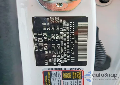 2023 Kia Sportage Sx Prestige из США, поврежденный, VIN 5XYK53AF2PG106565